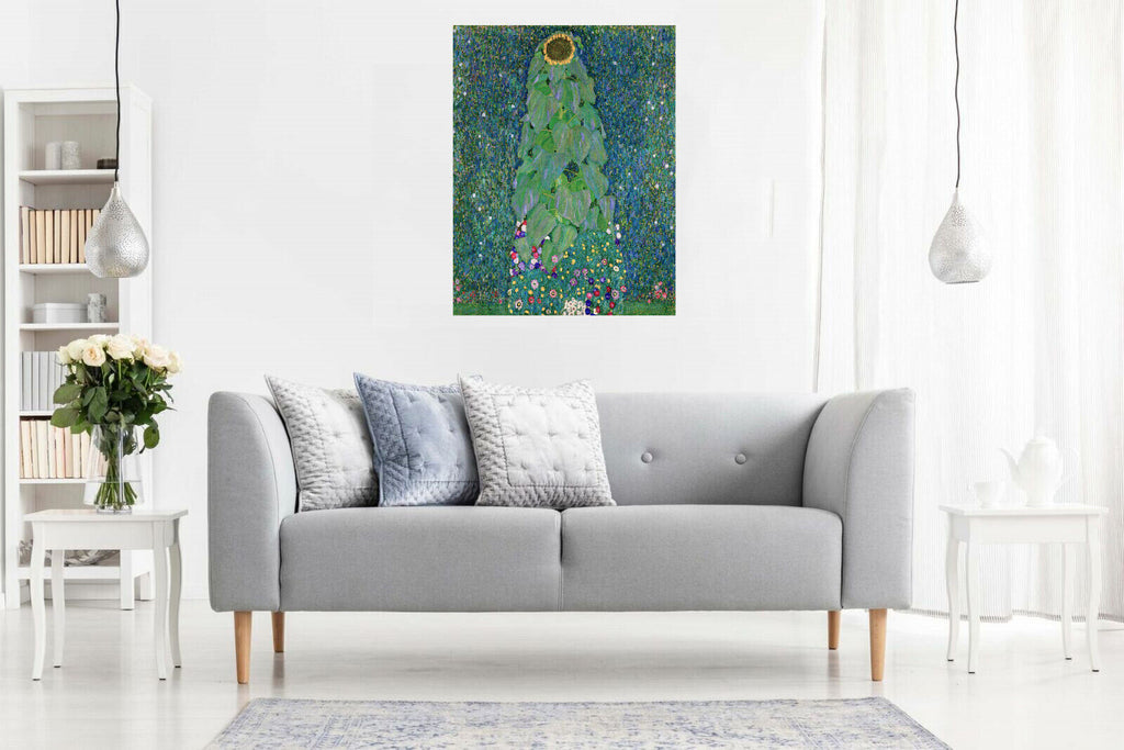 GUSTAV KLIMT THE SUNFLOWER  Canvas Wall Art Picture Print