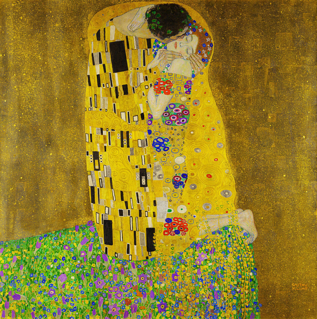 Gustav Klimt The Kiss Canvas Wall Art Picture Print Oil Painting
