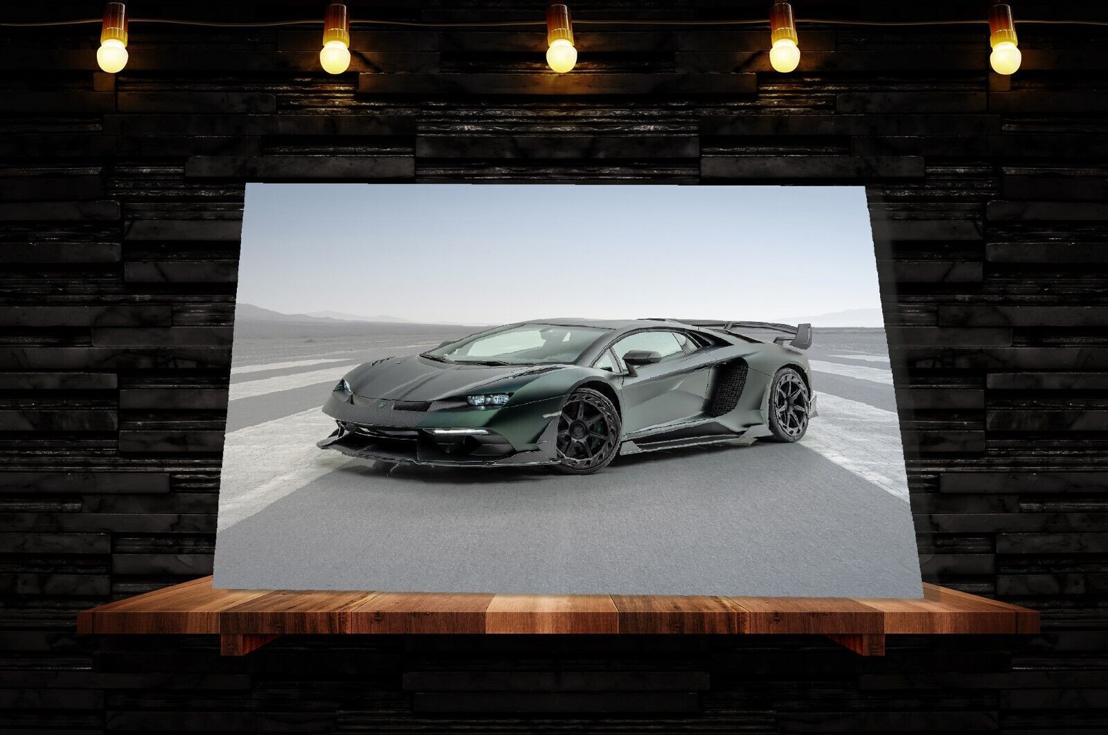 Lamborghini Aventador SVJ Sports Super car CANVAS WALL ART Picture Print