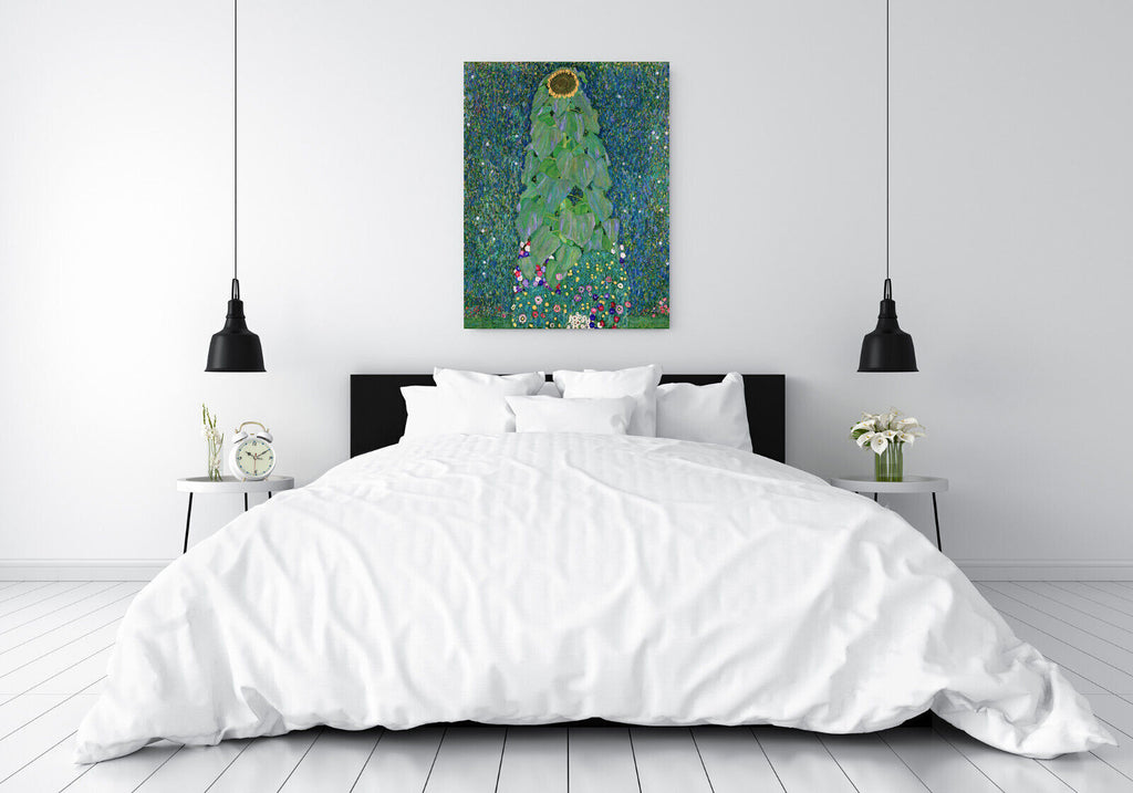 GUSTAV KLIMT THE SUNFLOWER  Canvas Wall Art Picture Print