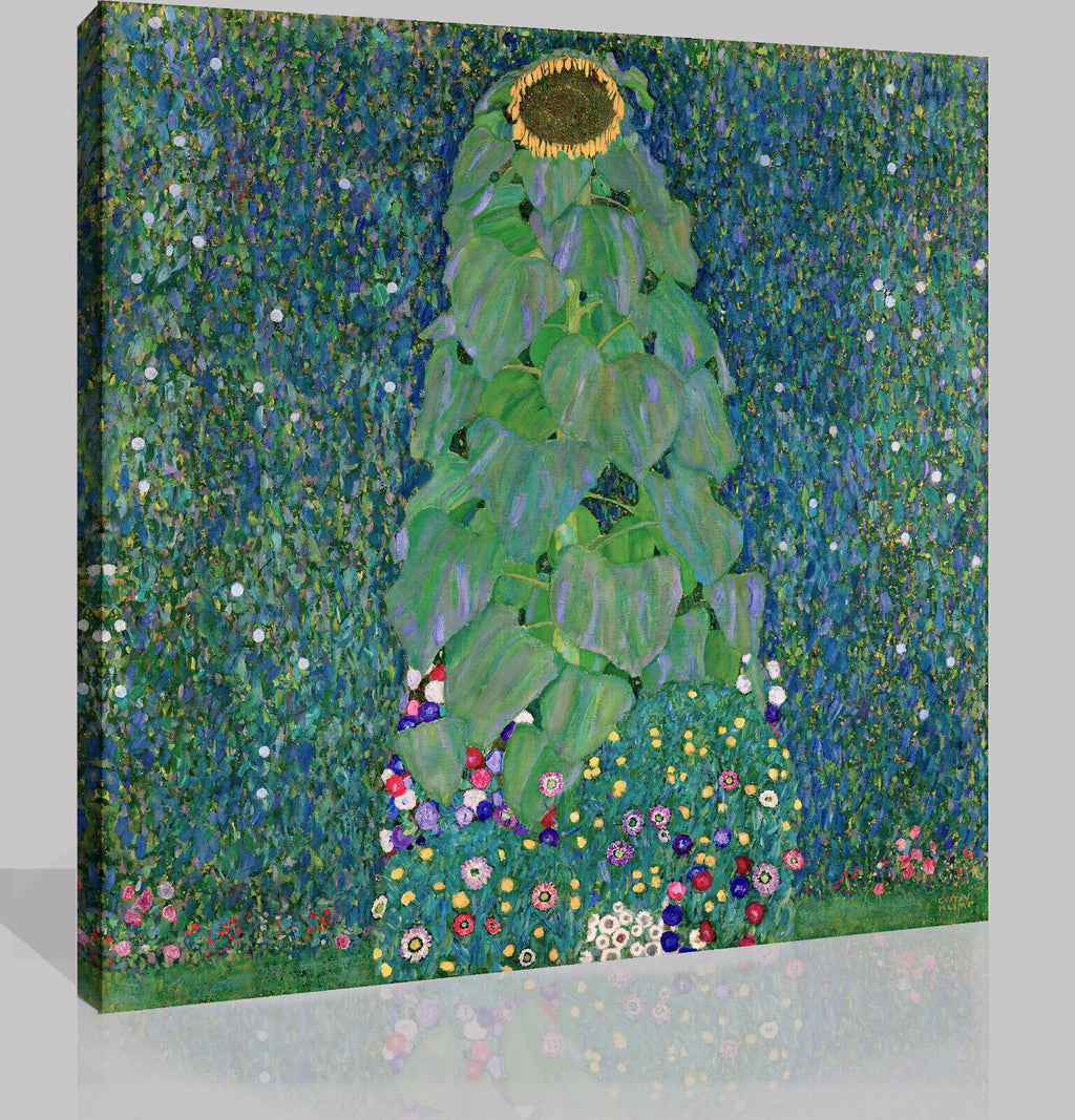 GUSTAV KLIMT THE SUNFLOWER  Canvas Wall Art Picture Print