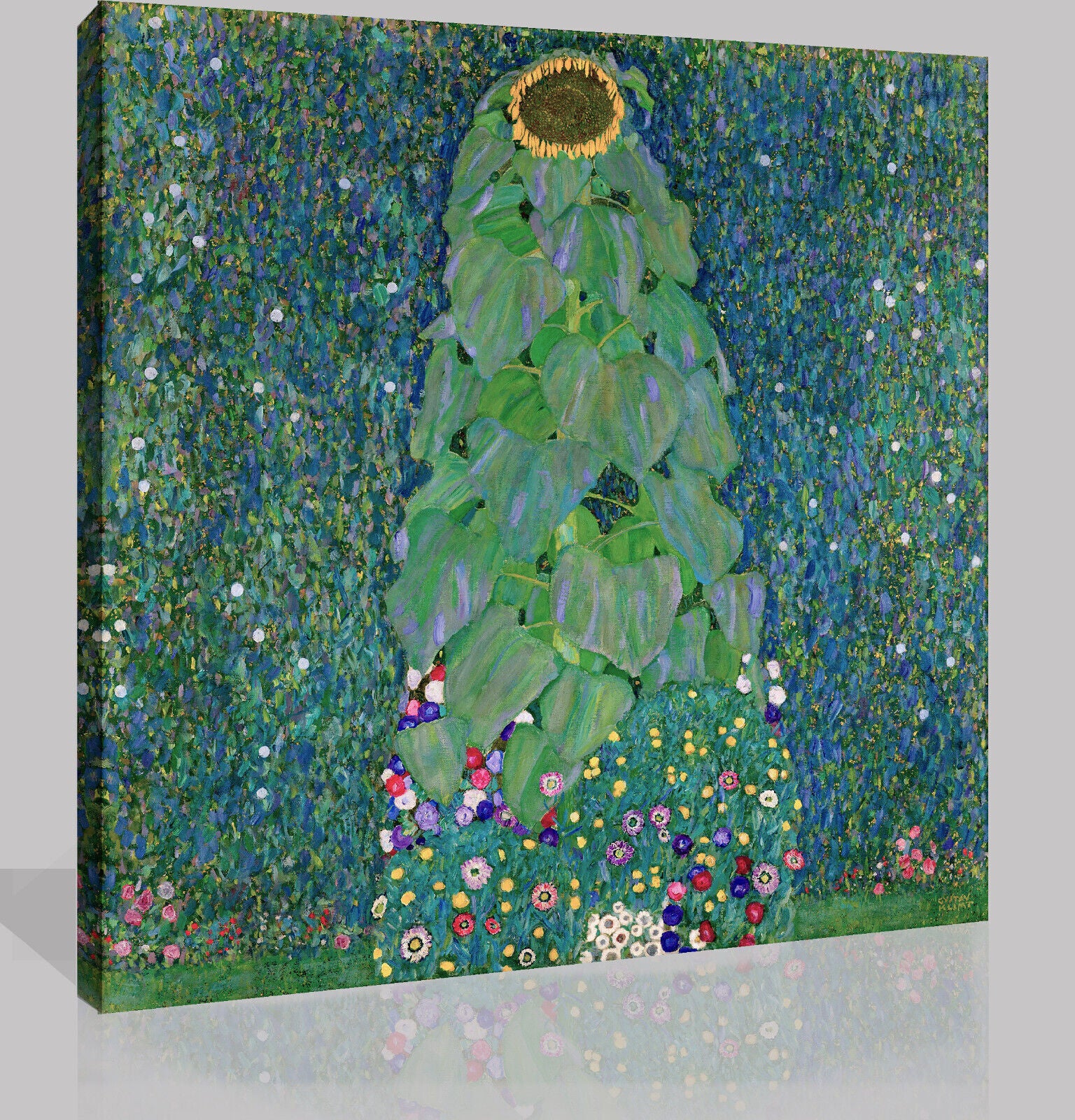 GUSTAV KLIMT THE SUNFLOWER  Canvas Wall Art Picture Print