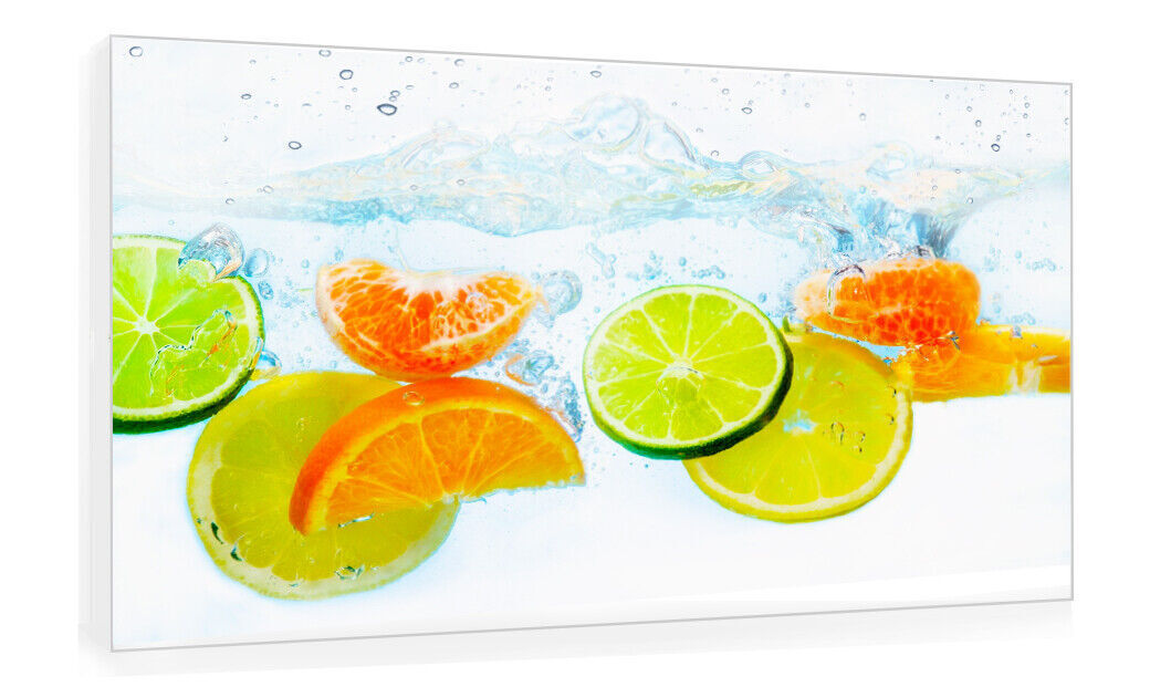 Fruit Splash Kitchen Picture CANVAS WALL ART Print Picture