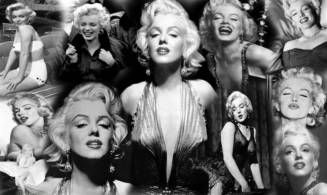 LARGE MARILYN MONROE 100% COTTON CANVAS PICTURE COLLAGE WALL ART - ALL SIZES