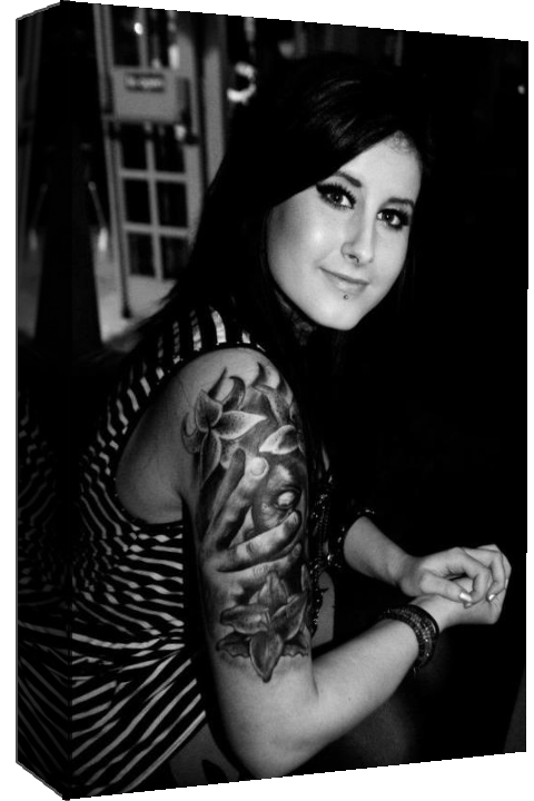 A2 Personal Photo Picture on a Box Canvas Wall Art -24" x 16 " - DEEP FRAMED