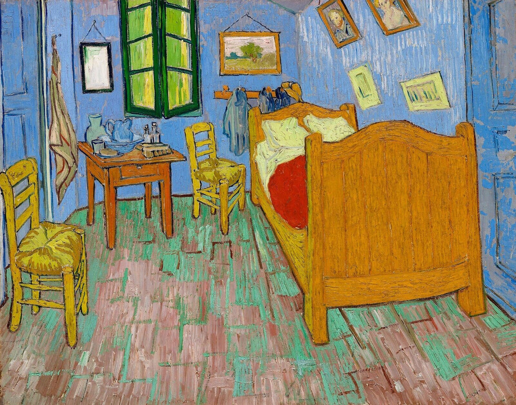 VINCENT VAN GOGH, BEDROOM IN ARLE painting canvas wall art Picture Print