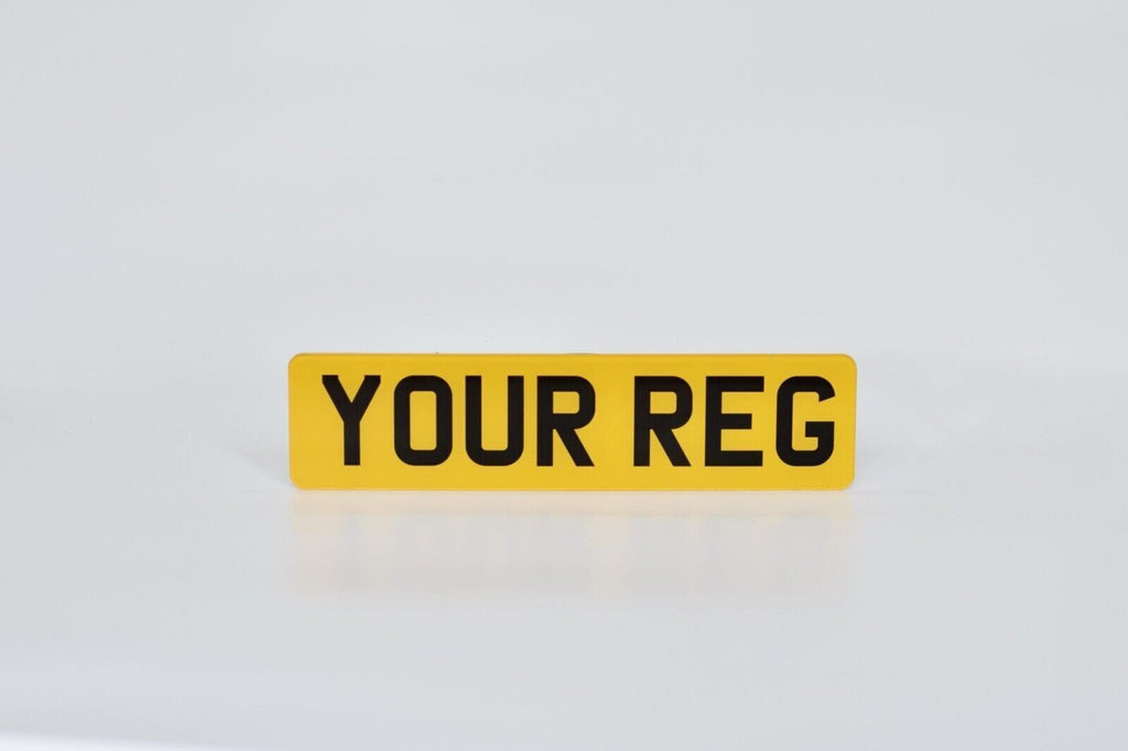 100% ROAD/MOT Legal Premium Car Registration Number Plate - REAR