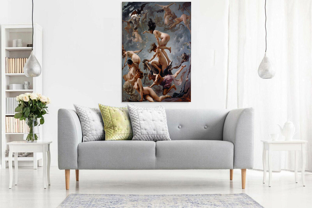 LUIS RICARDO FALERO, WITCHES GOING TO SABBATH CANVAS WALL ART ARTWORK PRINT