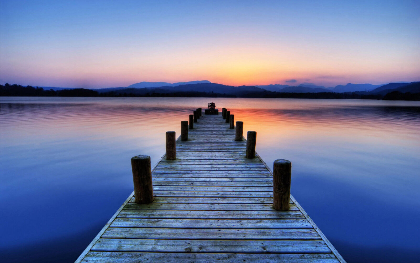 Jetty Seascape Sunset Cotton Canvas Wall Art Picture Print - All Sizes