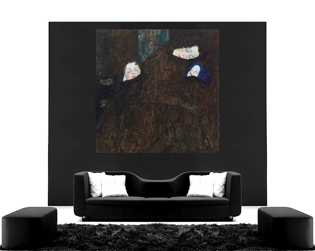 Mother with two children Gustav Klimt CANVAS WALL ART PICTURE PRINT PAINTING