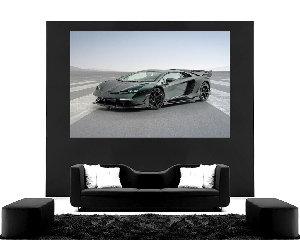 Lamborghini Aventador SVJ Sports Super car CANVAS WALL ART Picture Print
