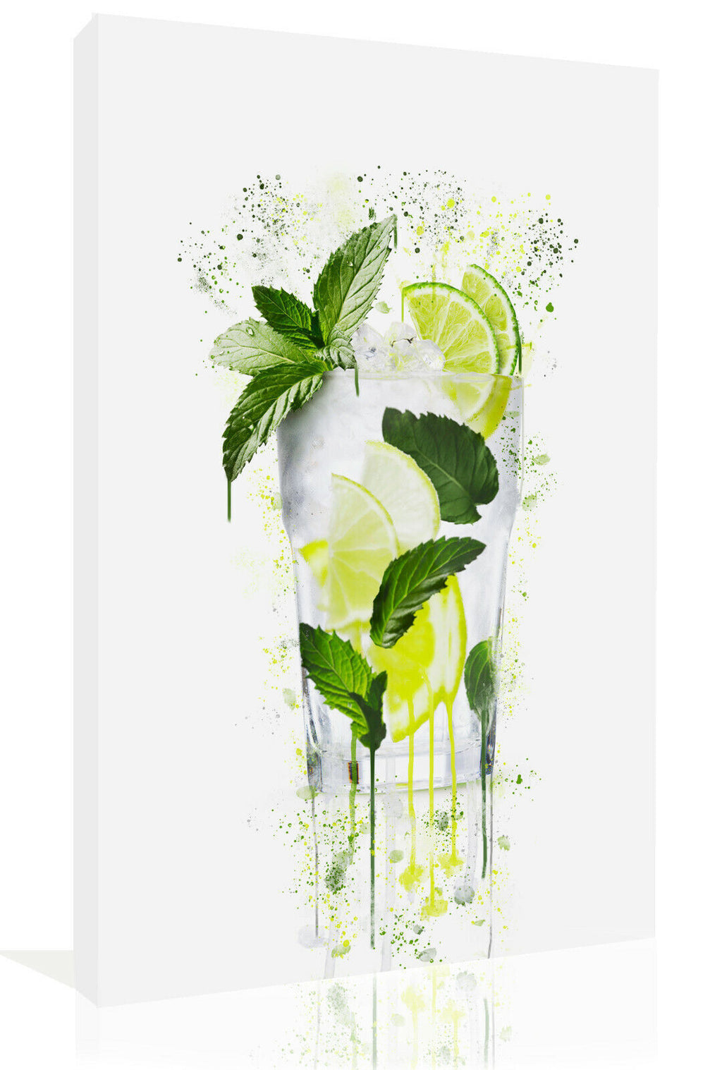 Mojito Cocktail DRINK CANVAS WALL SPLASH ART PICTURE PRINT