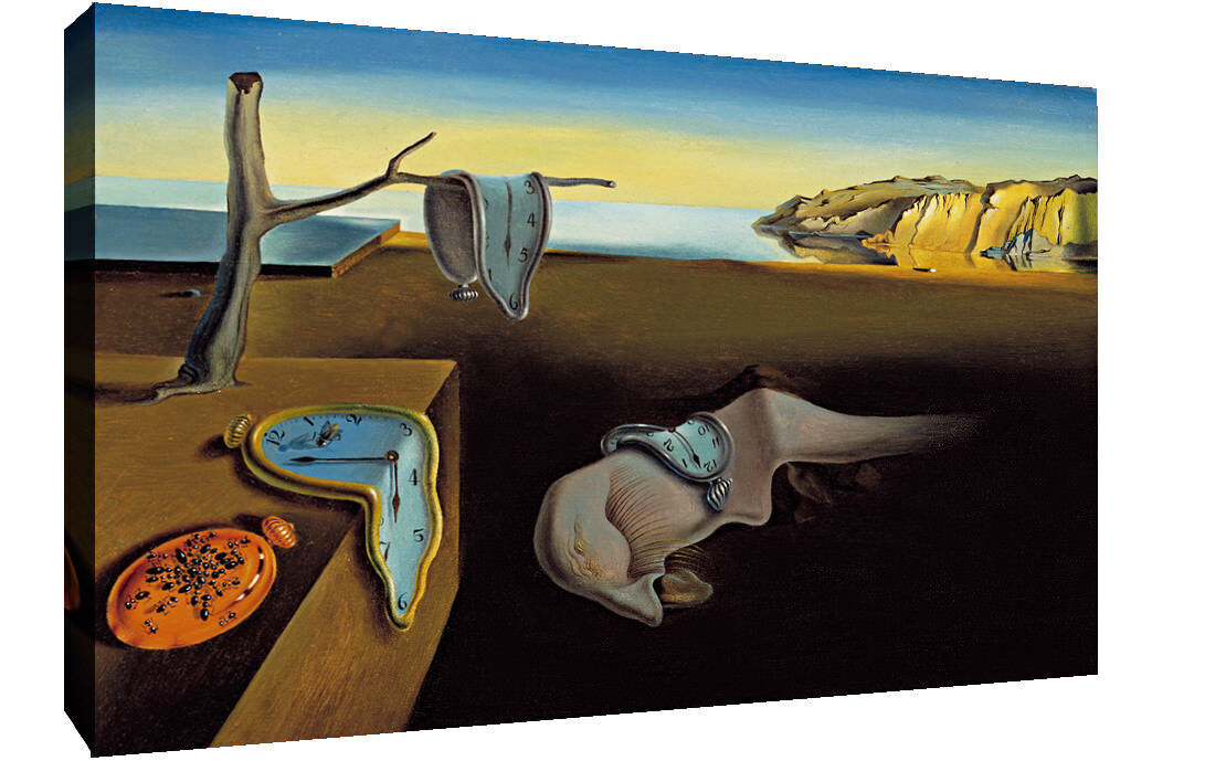 Salvador Dali - The Persistence Of Memory Canvas Painting Wall Art Print Picture