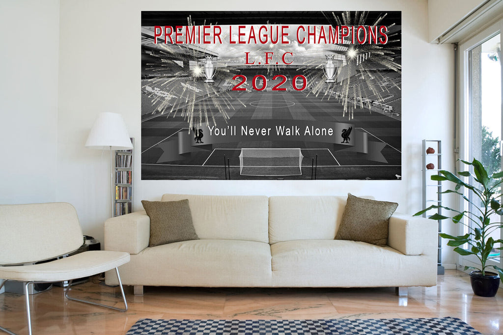 Premier League Champions Liverpool Football LFC CANVAS WALL ART Print Picture