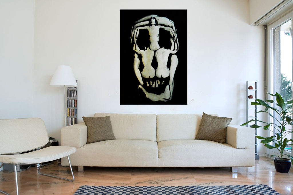 Salvador Dali 7 women Skull 100% cotton Canvas Wall Art Picture Print