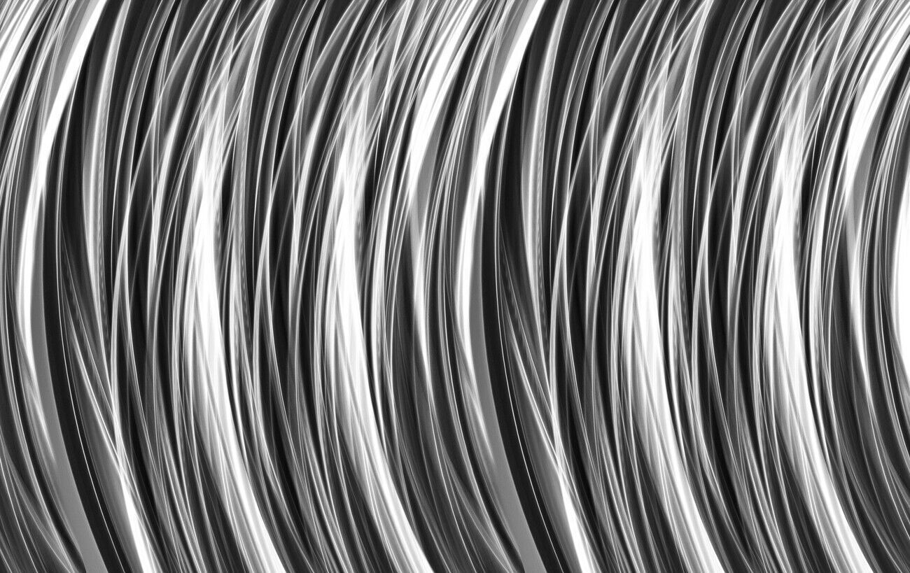 Black white grey Stripes Modern Abstract Canvas Wall Art Picture Print