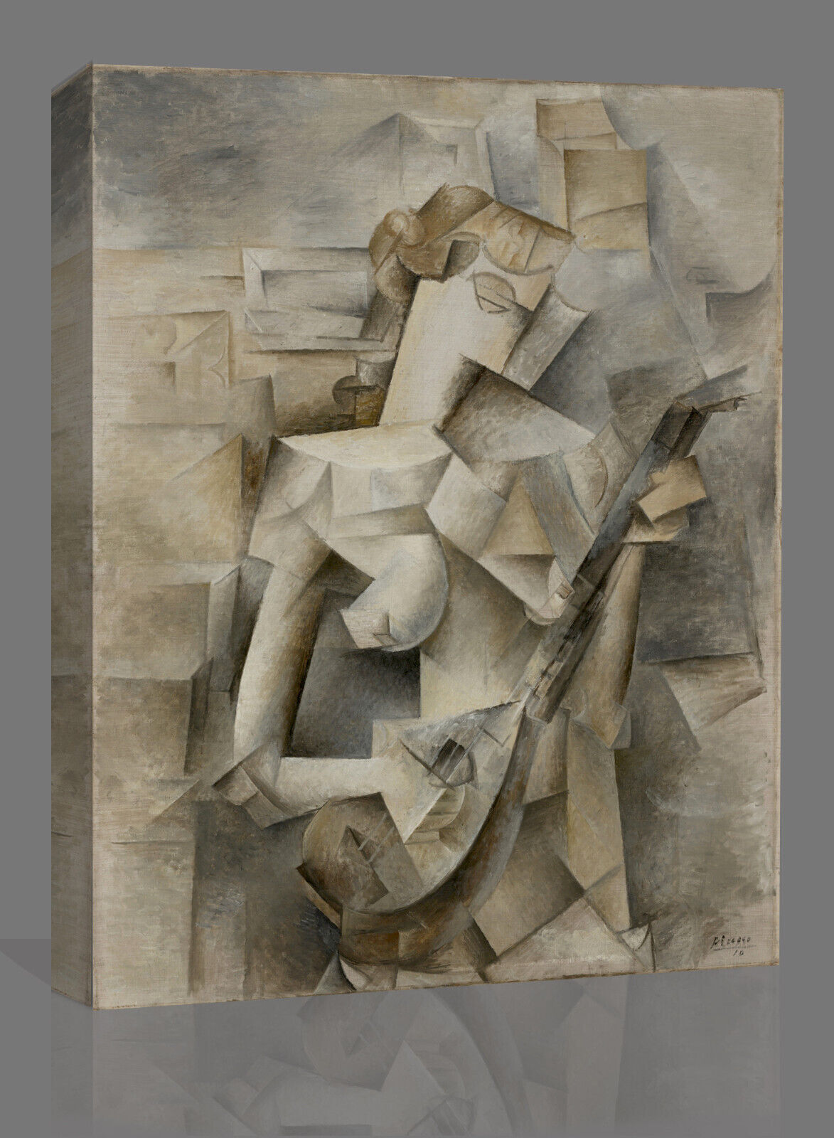 Pablo Picasso Girl with a Mandolin canvas wall art print picture artwork