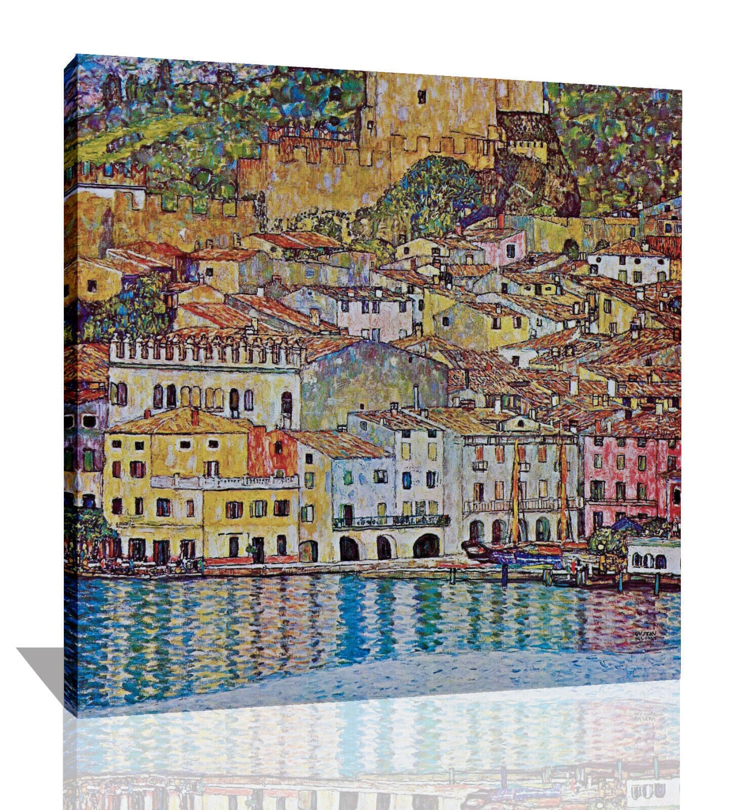Gustav Klimt Malcena At The Gardasee Canvas Wall Art Picture Print