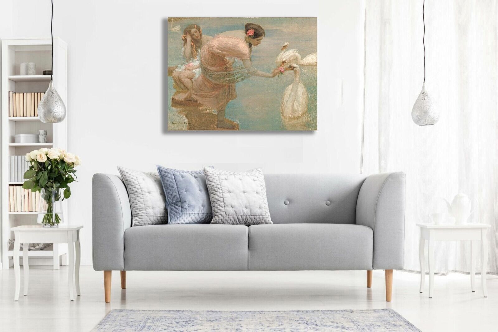 RUPERT BUNNY, A SUMMER MORNING Canvas Wall Art Picture Print