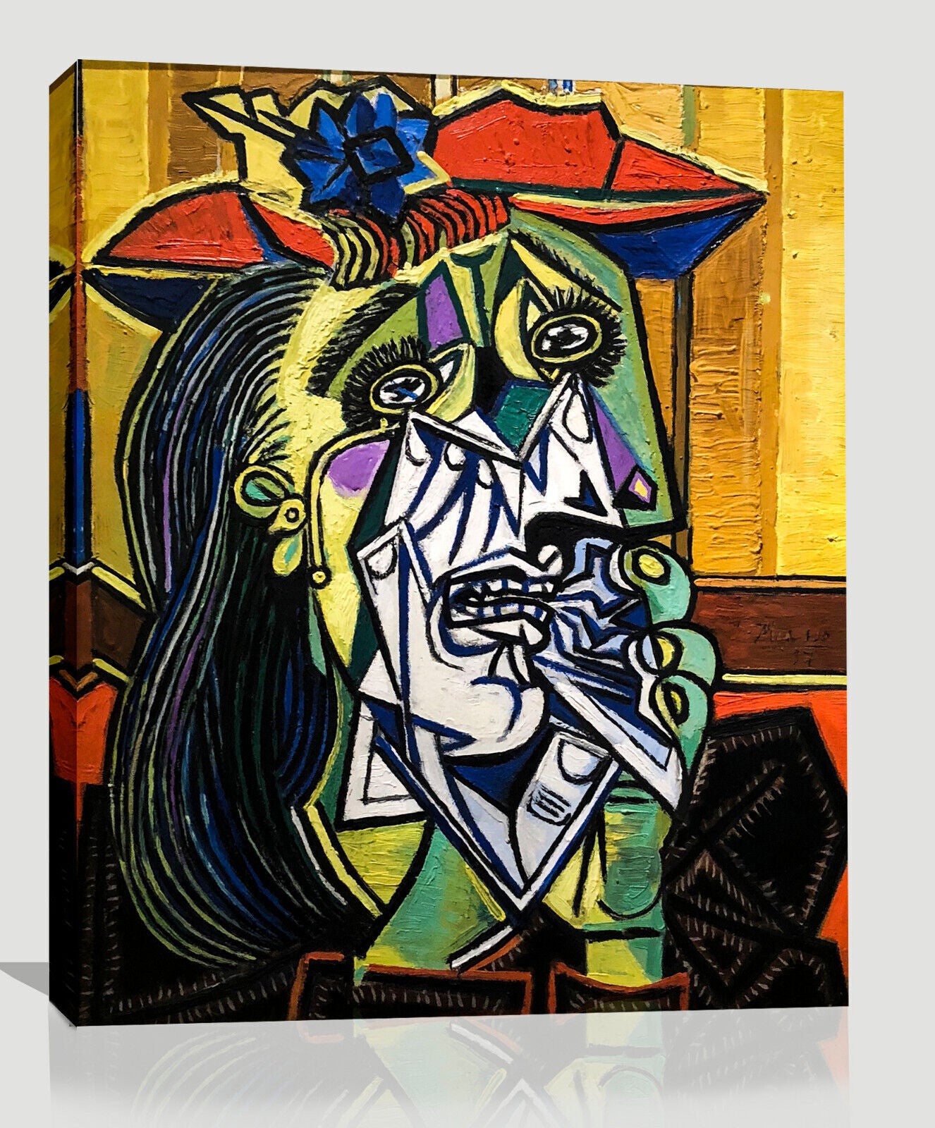 Pablo Picasso Weeping Woman CUBISM Painting Canvas Wall Art Picture Print