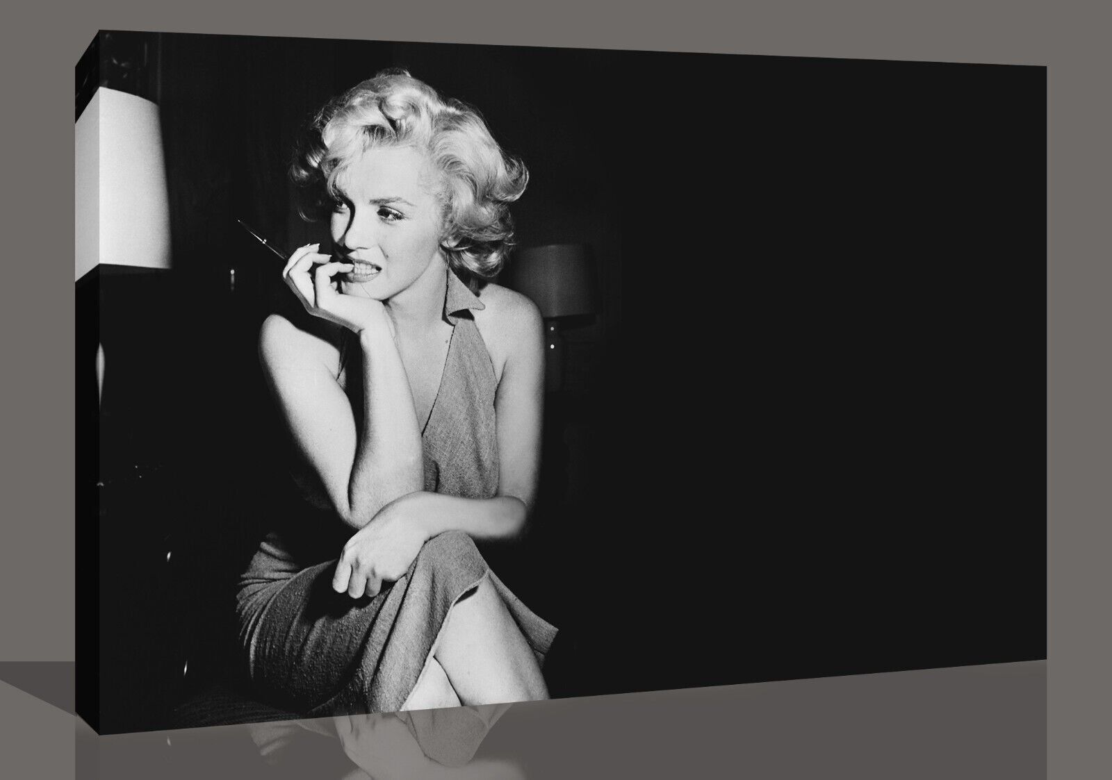 Black  & White Marilyn Monroe Canvas Wall Art Picture Print