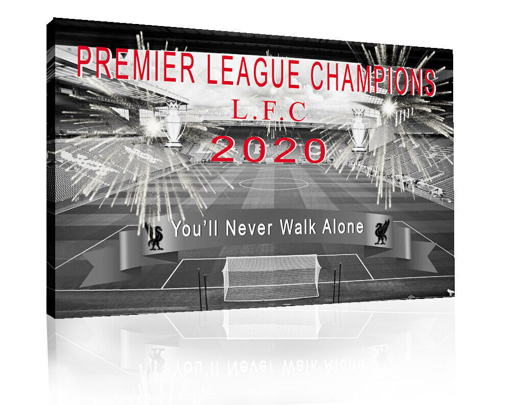 Premier League Champions Liverpool Football LFC CANVAS WALL ART Print Picture