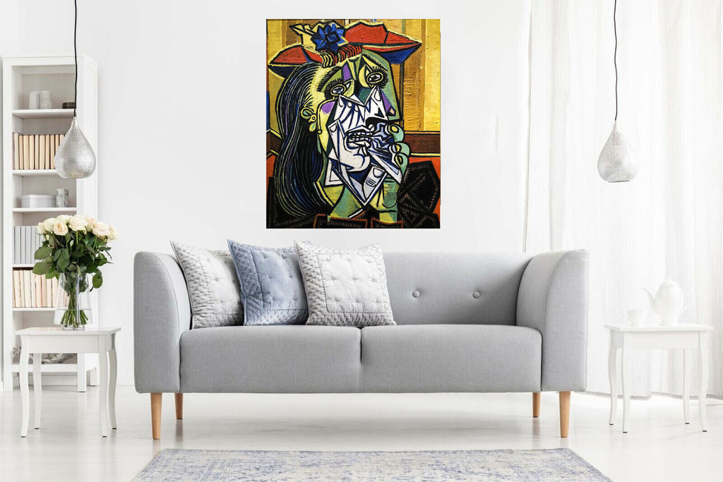 Pablo Picasso Weeping Woman CUBISM Painting Canvas Wall Art Picture Print