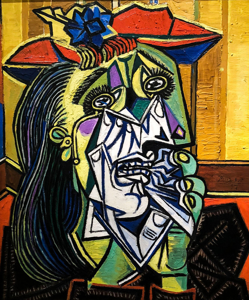 Pablo Picasso Weeping Woman CUBISM Painting Canvas Wall Art Picture Print