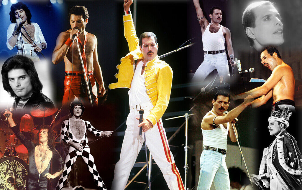 Freddie Mercury Pop Collage Canvas Wall Art Picture Print