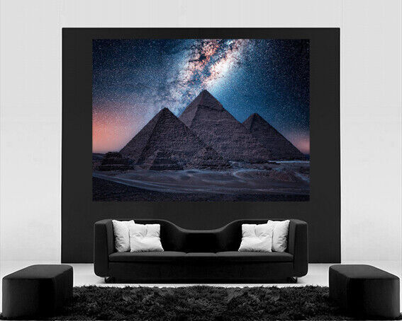 Egypt Pyramids at Night CANVAS WALL ART PRINT PICTURE ARTWORK