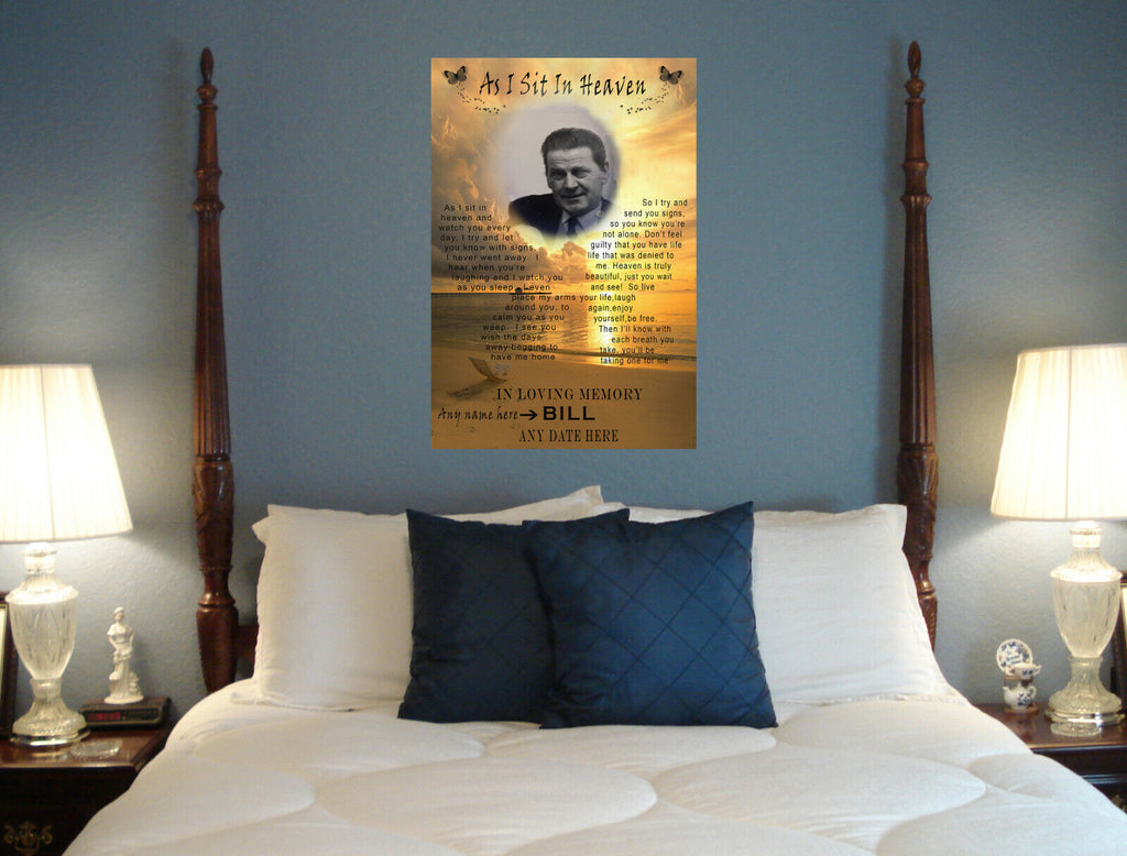 Personalised In Loving Memory Quote CANVAS WALL ART Picture Print A4 All sizes