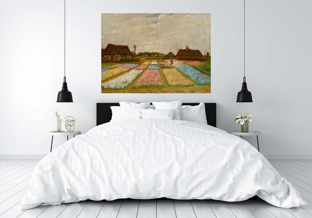 Van Gogh Field Of Bulbs Painting Canvas Wall Art Picture Print