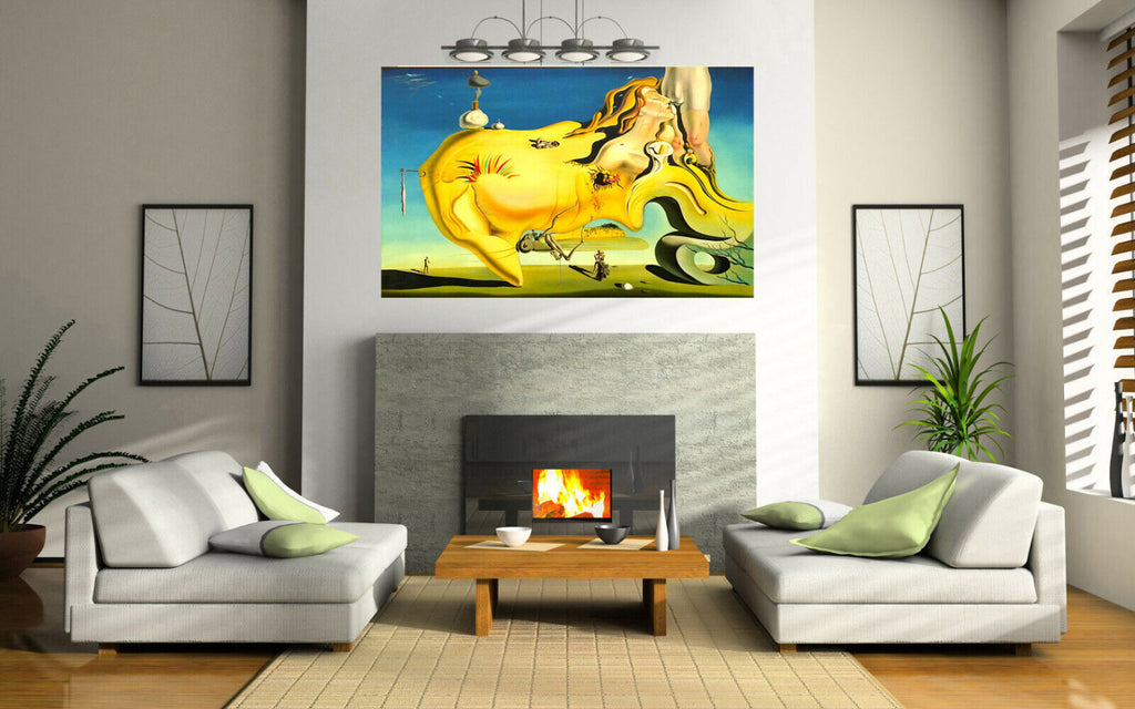 Salvador Dali - The Great Masturbator Canvas Painting Wall Art Print Picture
