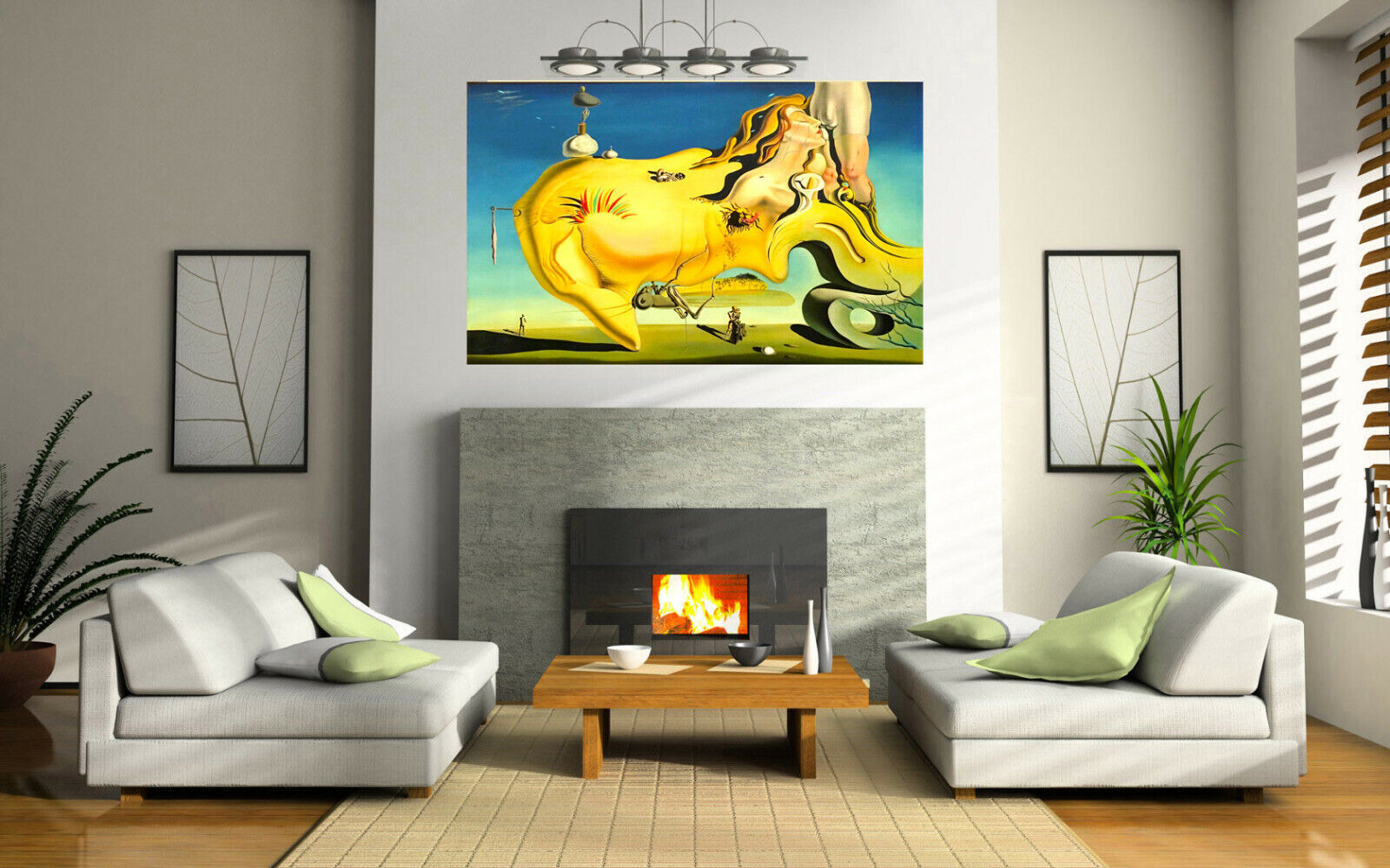 Salvador Dali - The Great Masturbator Canvas Painting Wall Art Print Picture