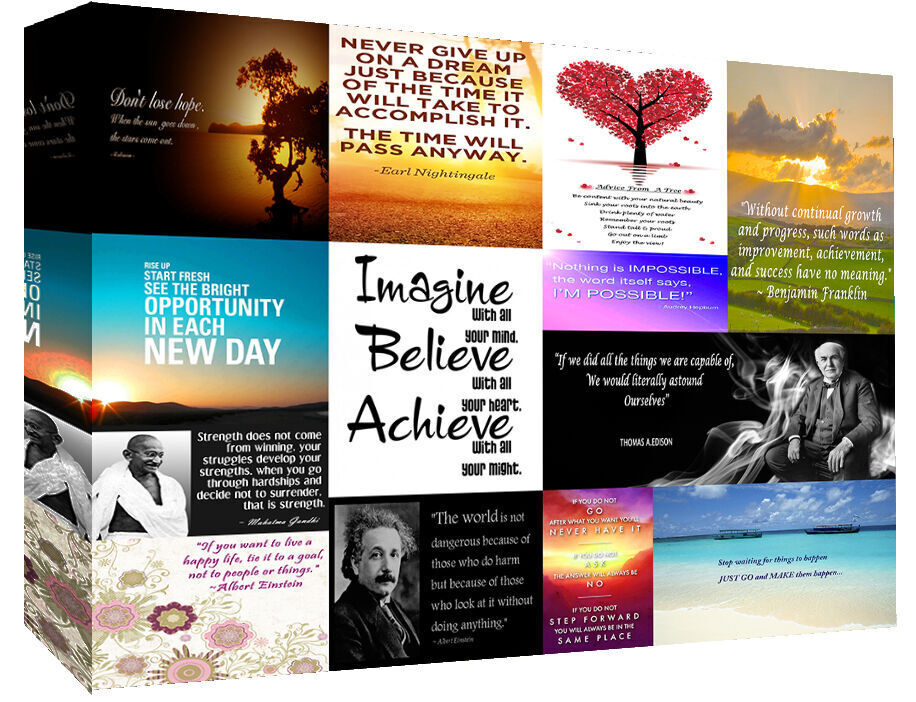 Motivation Quotes Canvas Wall Art Print  Picture 100% cotton - A1, A2, A0 sizes