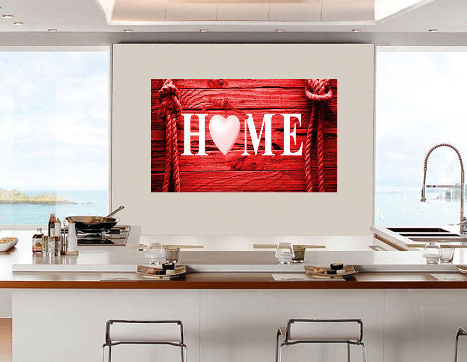 Shabby Chic Home Quote Decoration Framed Canvas Print Wall Art Ready To Hang