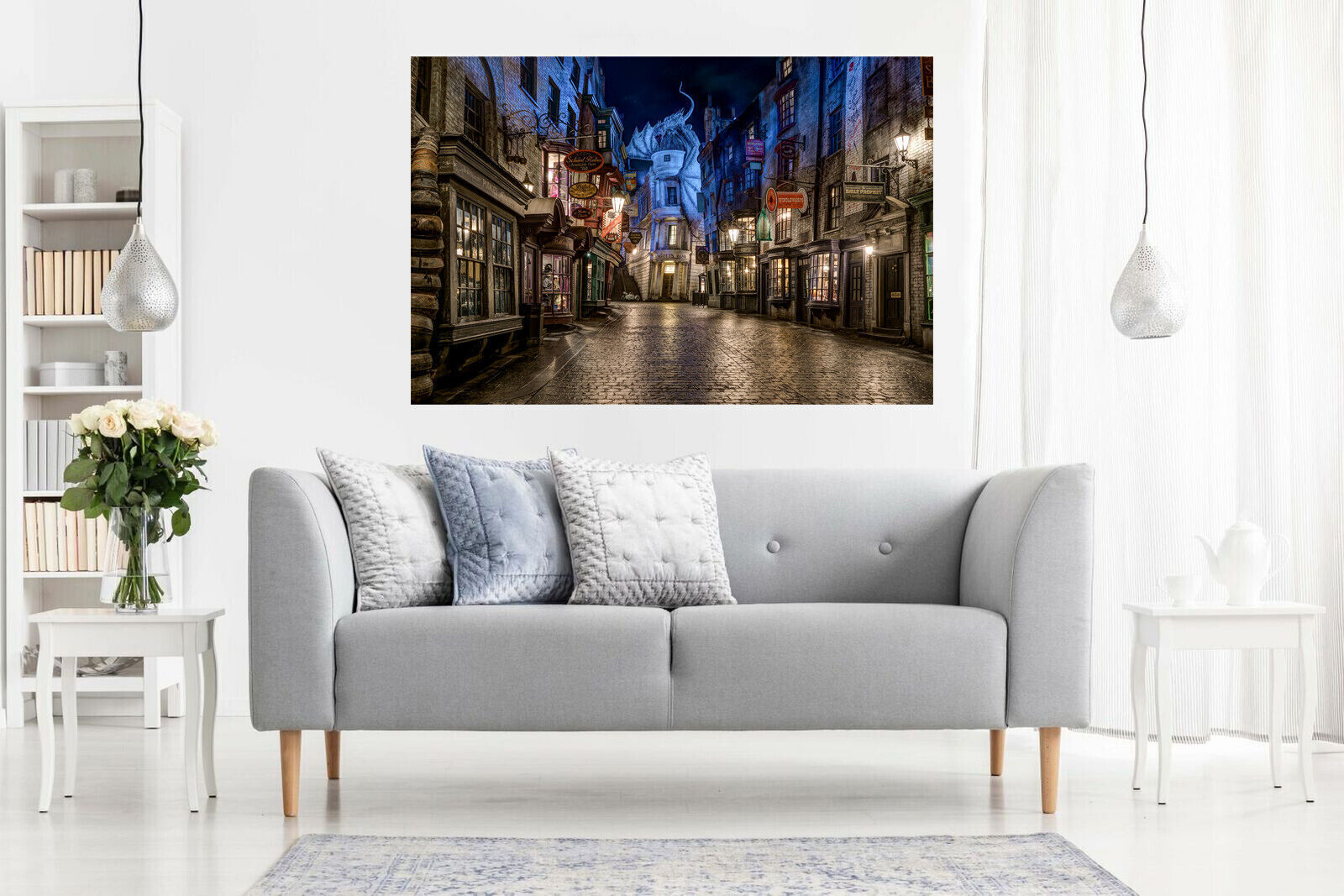 Harry Potter Diagon Alley Canvas Wall Art Picture Print
