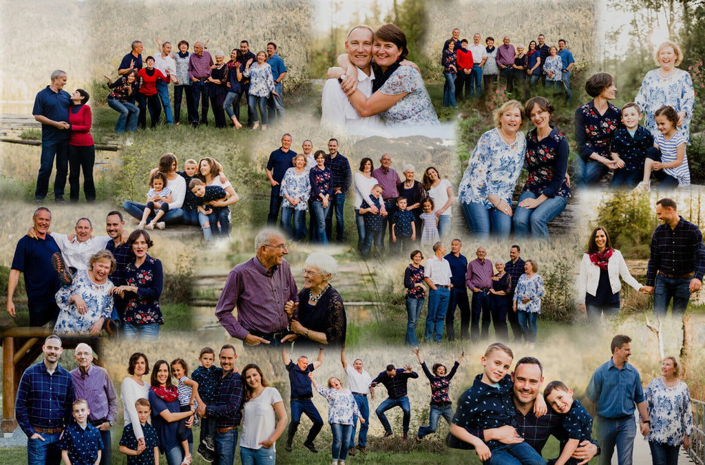 Your Personal Photos on a Collage/Montage - Cotton Canvas 40" x 29" 100cm x 75cm