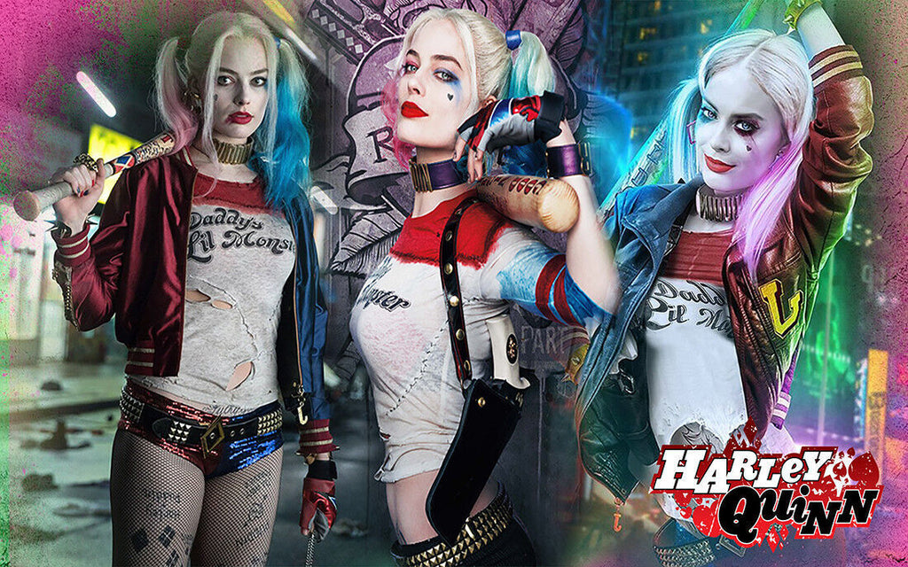 Harley Quinn Marvel Suicide Squad Canvas Wall Art Print Picture - All Sizes