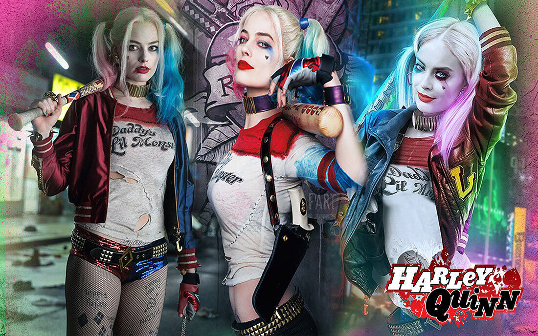 Harley Quinn Marvel Suicide Squad Canvas Wall Art Print Picture - All Sizes