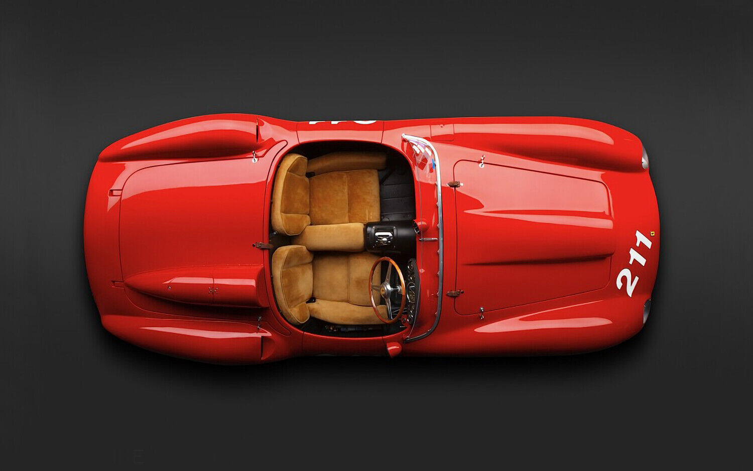 Red Ferrari 625 Spider Canvas Wall Art Picture Print READY TO HANG