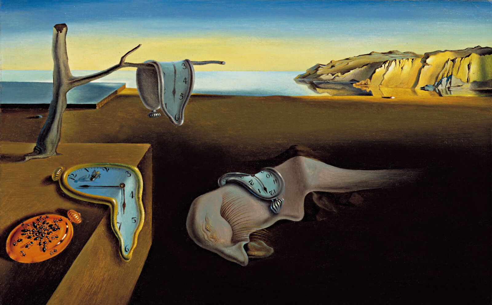Salvador Dali - The Persistence Of Memory Canvas Painting Wall Art Print Picture