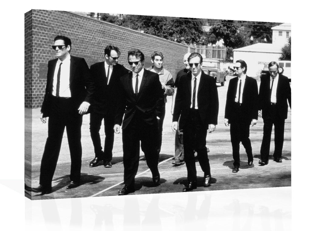 Film Resevoir Dogs Canvas Wall Art Picture Print - Black and white