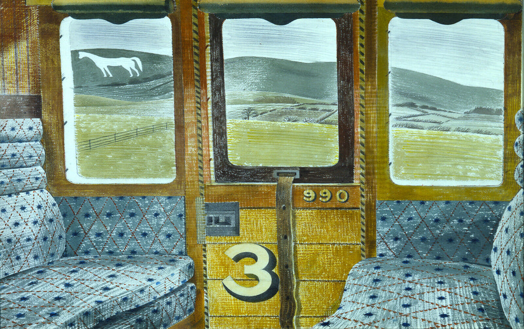 Eric Ravilious Train Landscape Canvas Wall Art Picture