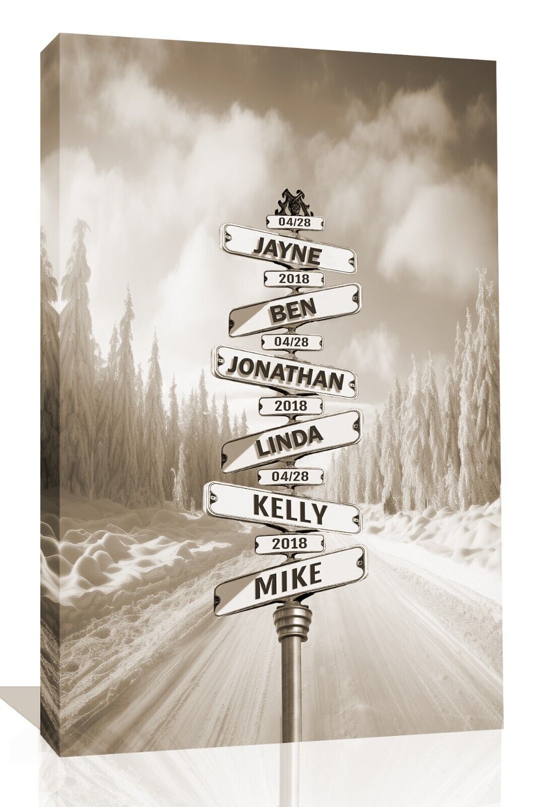 Canvas Print Personalised Wall Art 34x20" A1 Your Pictures Photo Framed on 34mm