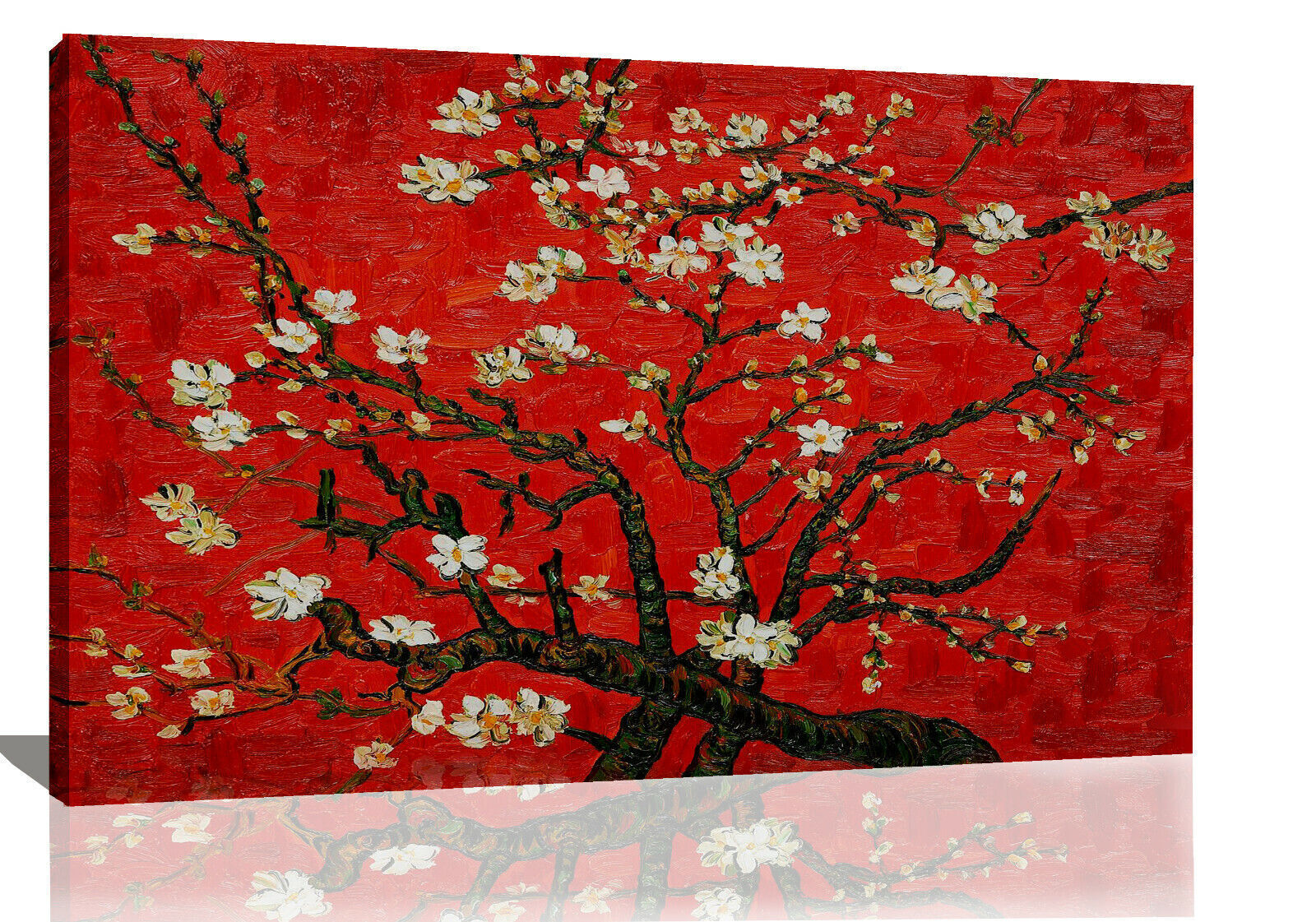 Vincent van Gogh Almond blossom CANVAS WALL ART PAINTING FRAMED PRINT RED