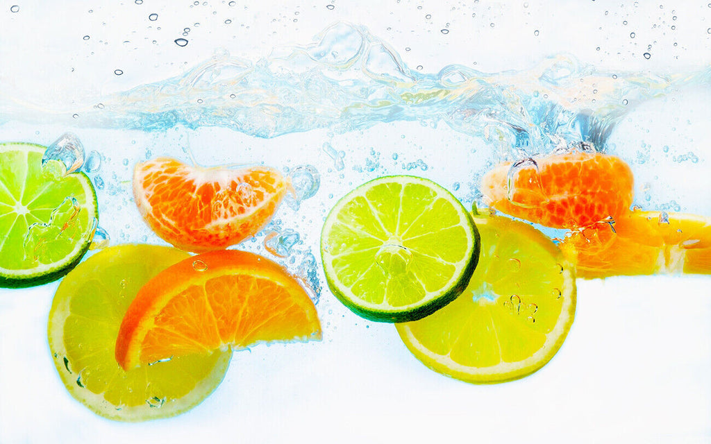 Fruit Splash Kitchen Picture CANVAS WALL ART Print Picture