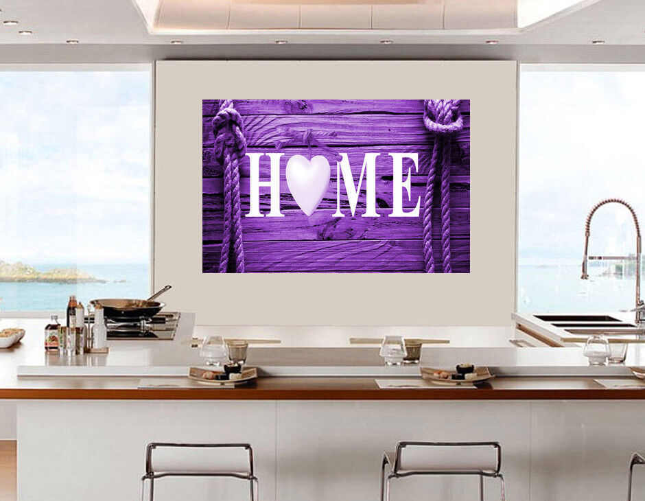 Shabby Chic Home Quote Decoration Framed Canvas Print Wall Art Ready To Hang