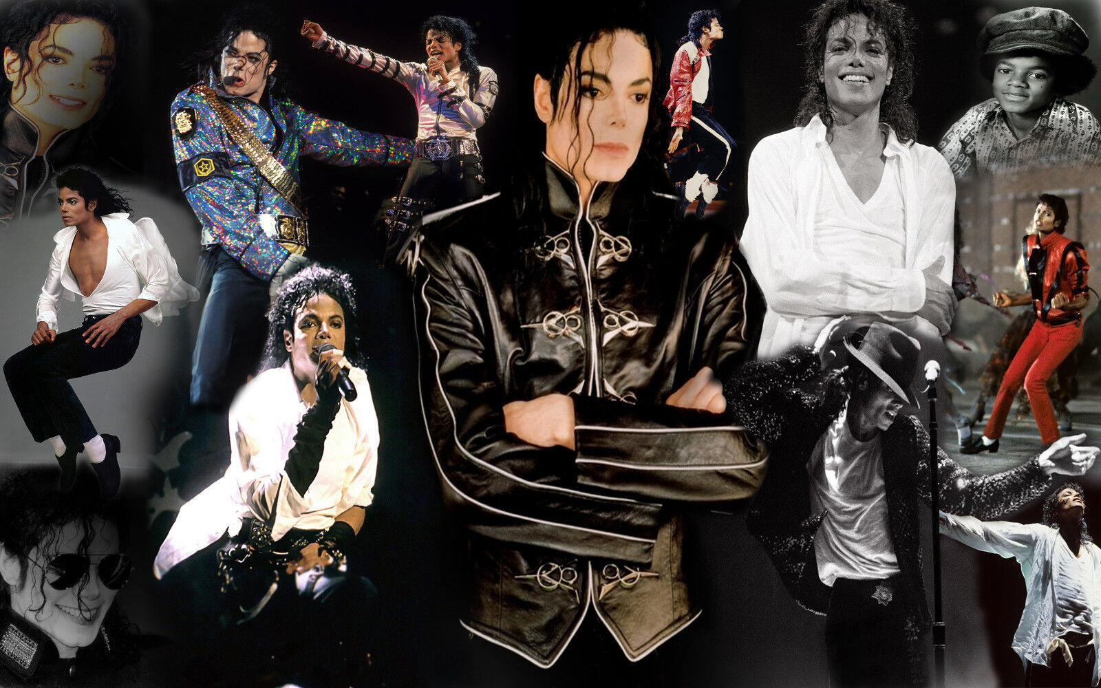 MICHAEL JACKSON PREMIUM COTTON CANVAS PICTURE COLLAGE WALL ART - ALL SIZES