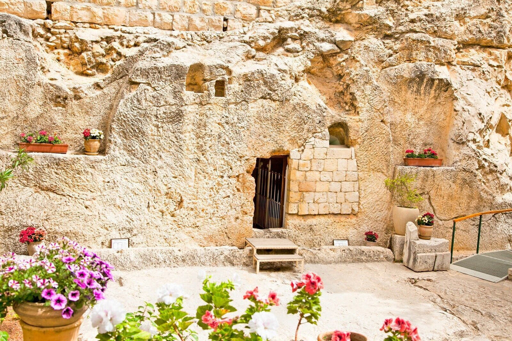 Garden Tomb in Jerusalem, Israel Canvas Wall Art Picture Print
